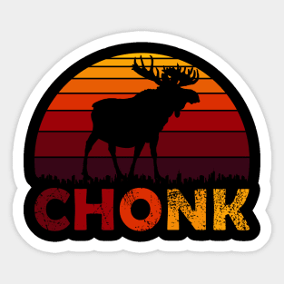 Chonky Moose Sticker